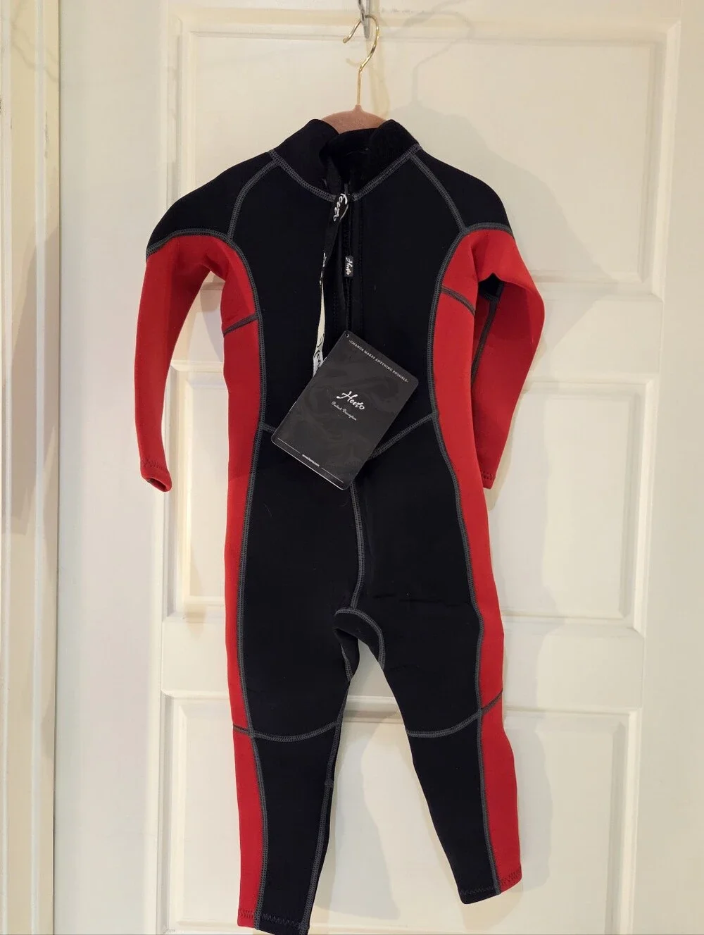 Hevto Kids Back Zip Wetsuit For Boys Or Girls - Sz 4
